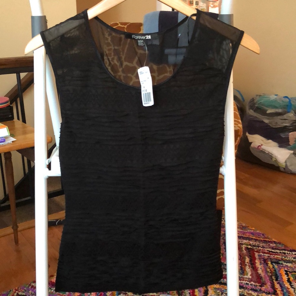 Sheer black tank